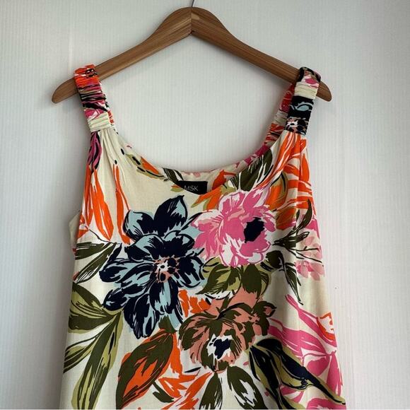 MSK floral maxi dress with wide elastic straps size medium - Picture 4 of 8